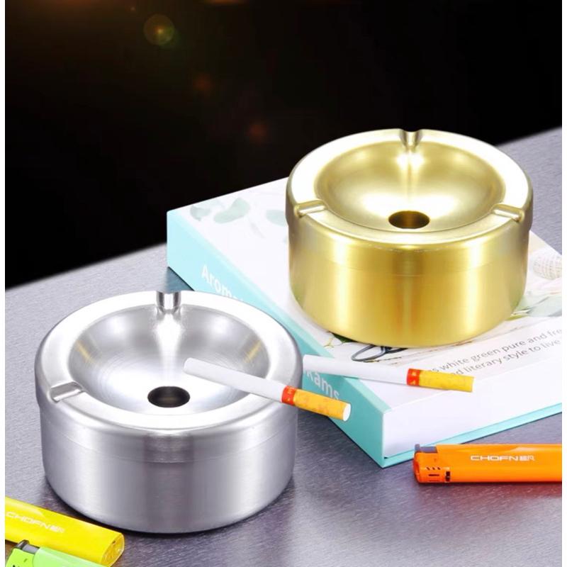 Gạt tàn inox vàng 304 phong cách hiện đại