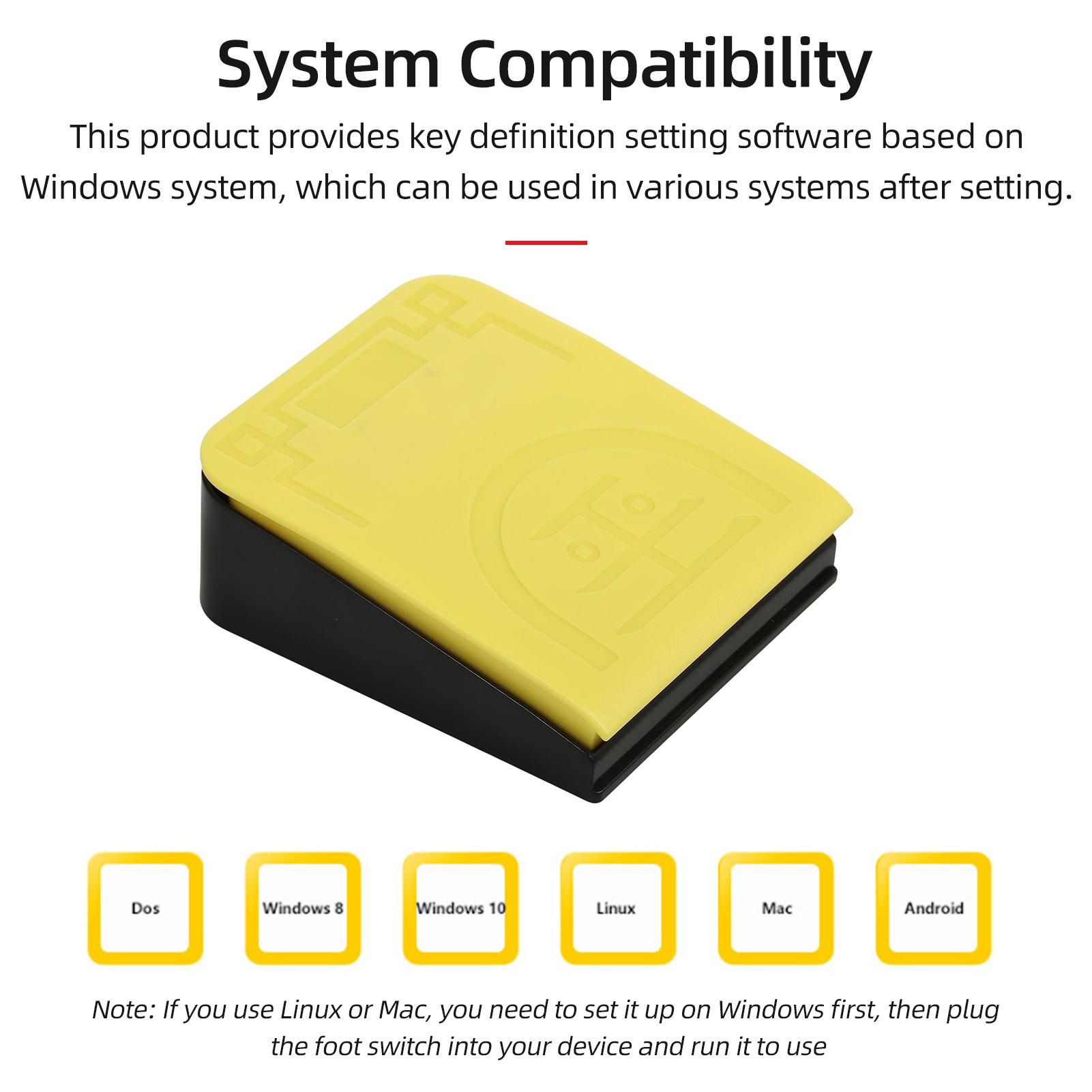 FS2017BT1 Single Foot Switch Multifunctional Customized Foot Pedal USB+BT Dual-mode Connection Mechanical Switch Wide Application