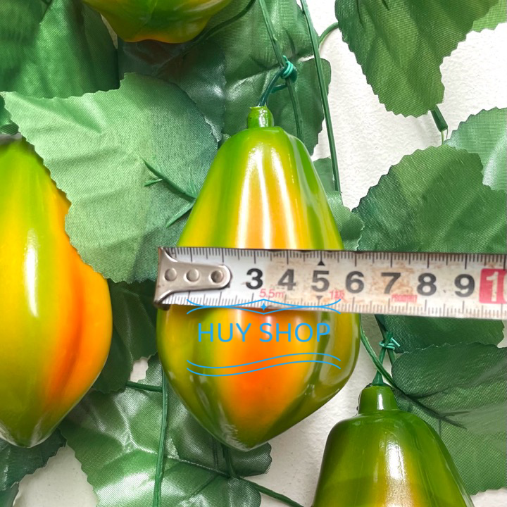 Dây Trái Đu đủ nhân tạo trang trí - Trái Cây giả