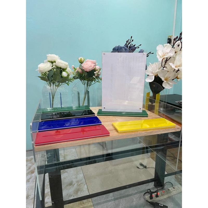 Menu mica hít nam châm, A4 A5 A6 A7 B6, nhiều màu sắc - Đế Vàng