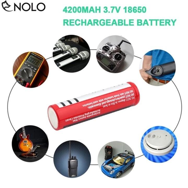 Bộ 2 Pin Sạc 3,7V Li-on BRC-18650 Dùng Cho Đèn Pin, Quạt Mini | Squishyvui