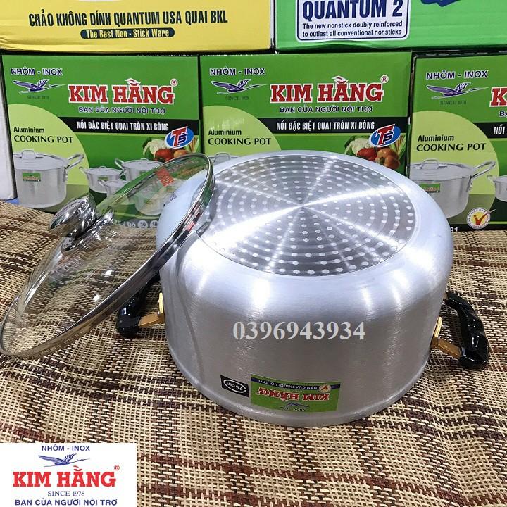 Nồi Kim Hằng Long-life mẫu mới, hàng mới về size 20cm nắp kiếng, nồi siêu dày, dùng được cho các loại bếp