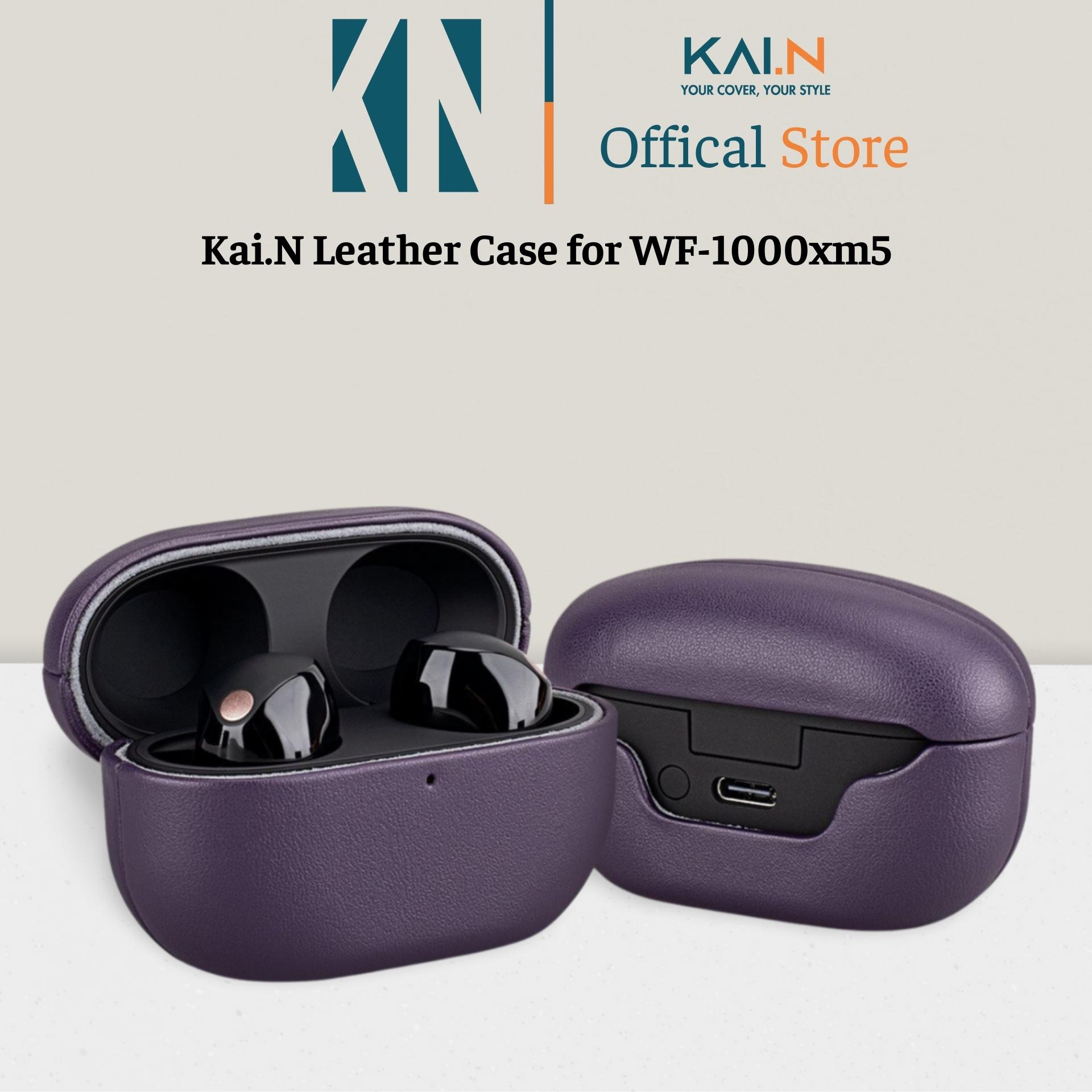 Ốp Bao Case Da Dành Cho Tai Nghe Sony WF-1000xm5, Kai.N Leather Case, Bằng Da PU Cao Cấp - HÀNG CHÍNH HÃNG