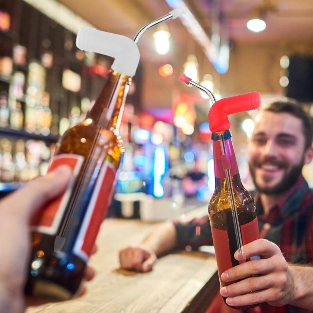 Beer Snorkel Festivals Party Dispenser Portable Beer Snorkel Beer Funnel Party Games Quick Drink Beer Bottle Funnel Bar Tool
