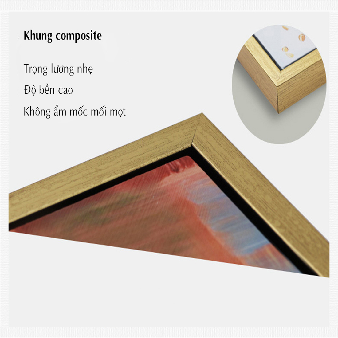 Bộ 5 tranh treo tường bằng vải canvas, chống ẩm mốc, không bám bụi, kèm khung tranh trang trí treo phòng khách đẹp, AT823