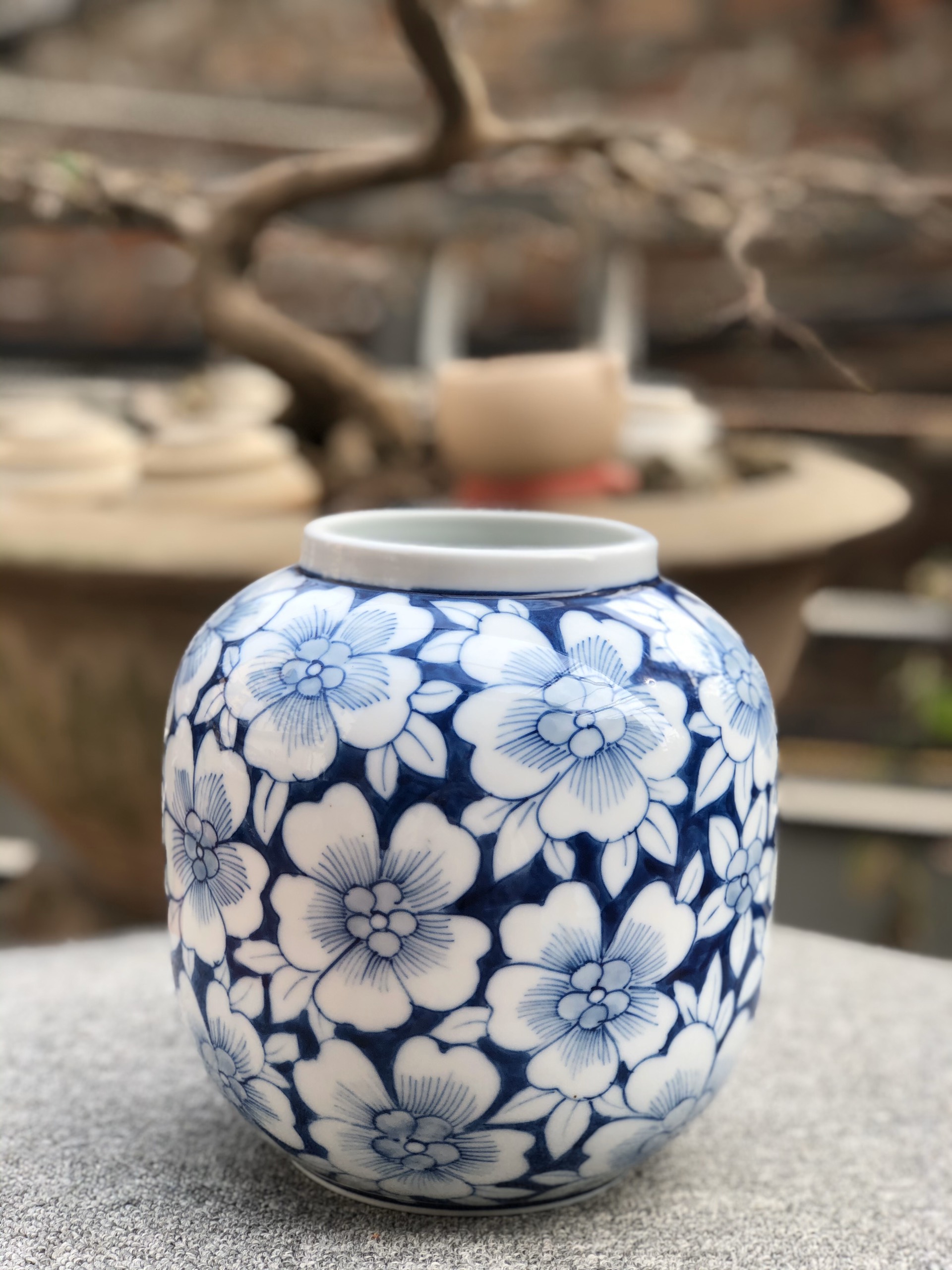 BÌNH HOA VẼ BĂNV MAI H17CM