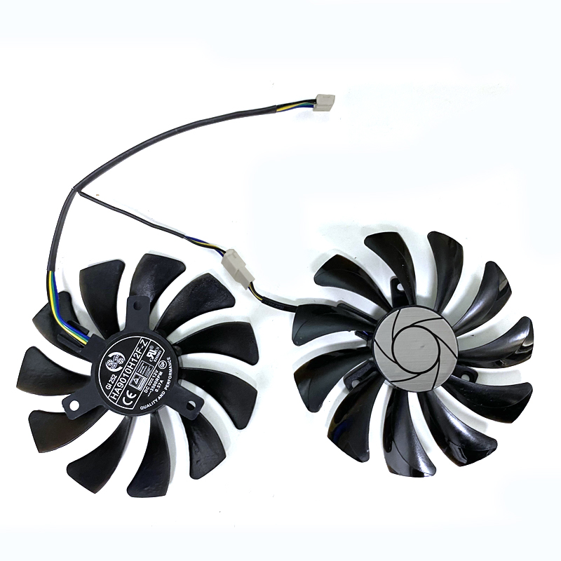 2pcs/lot NEW 85MM 4PIN HA9010H12F-Z RTX2060 Cooling Fan For MSI GeForce RTX 2060 VENTUS XS C 6G OCV1 GTX1660Ti 1650 Video Card Fans