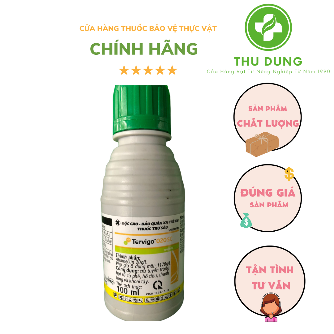 Thuốc Tervigo 020SC - Đặc Trị Tuyến Trùng Rễ chai 100ml