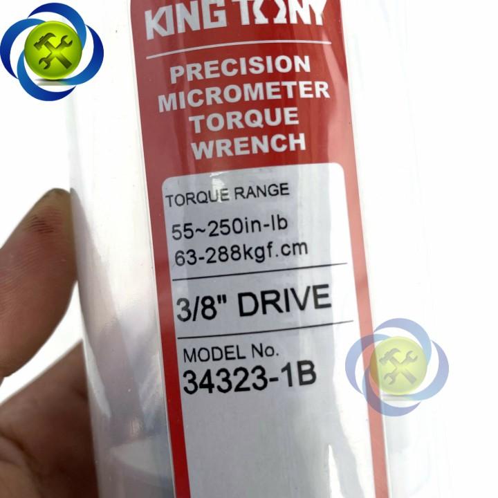 Cần siết lực 3/8 Kingtony 34323-1B (55-250in-lb) (63-288kgf.cm) dài 280mm