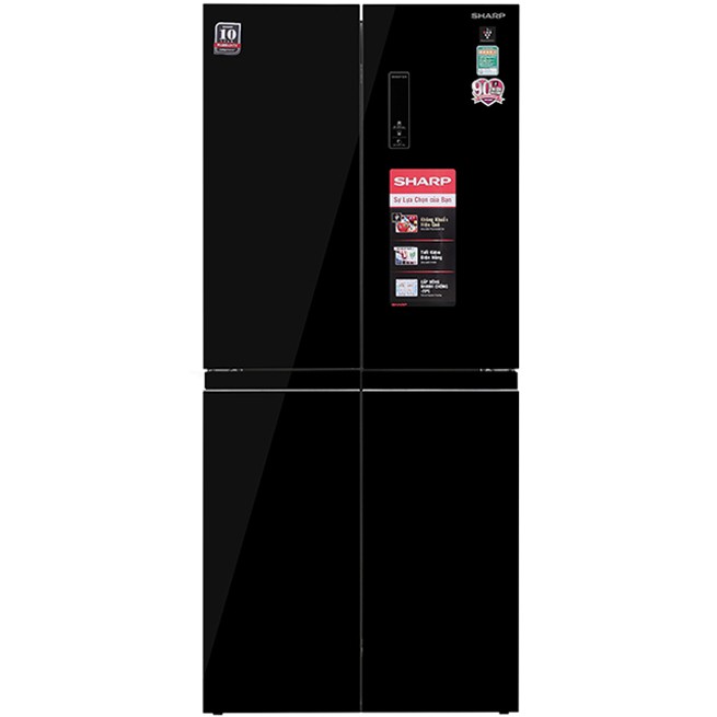 Tủ Lạnh Sharp Inverter 420 Lít SJ-FX420VG-BK 4 Cánh - Hàng chính hãng