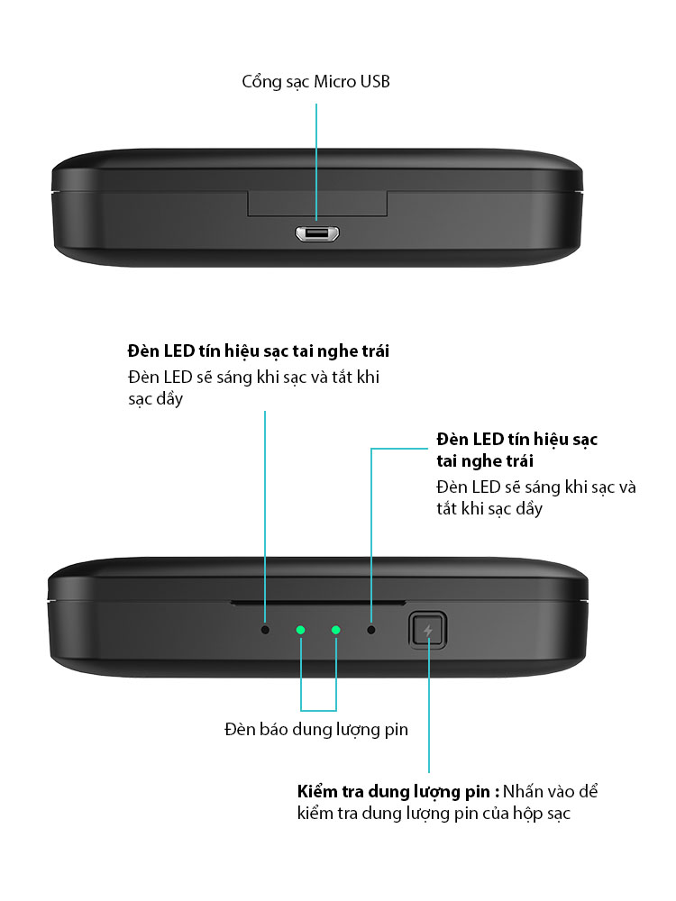 Tai Nghe True Wireless MIFA X3 Smart Touch Bluetooth V5.0 - Hàng Chính Hãng