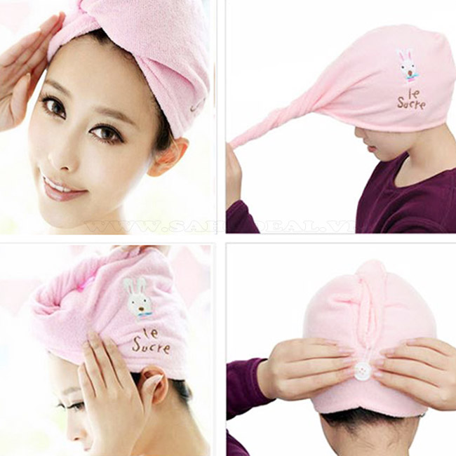Mũ trùm đầu khi tắm, hấp tóc