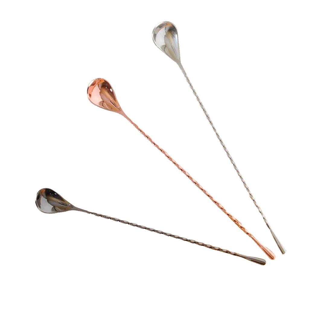 Long Handle Iced Tea Spoon Coffee Spoon Ice Cream Spoon Stainless Steel Cocktail Stirring Spoons