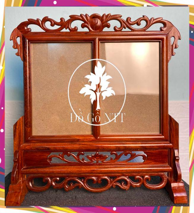 Khung ảnh thờ đôi gỗ hương. khung hình gỗ thờ