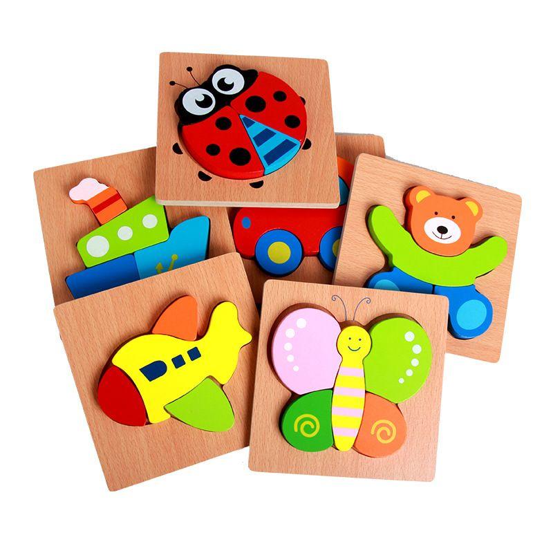 Đồ chơi ghép hình gỗ nổi 3D bằng gỗ thông minh giáo dục Montessori nhiều chủ đề giúp bé phát triển trí tuệ