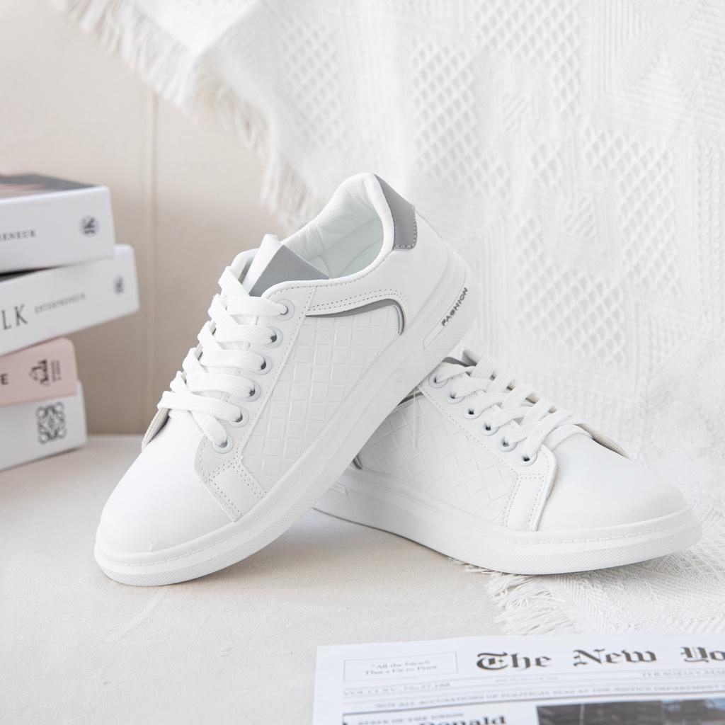 Giày Thể Thao Nữ thời trang MWC giày sneaker da đế thấp phối màu siêu HOT NUTT- 0578