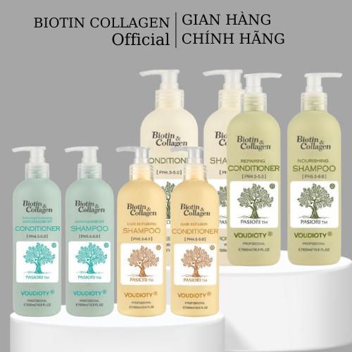 Cặp Dầu gội và dầu xả Biotin collagen