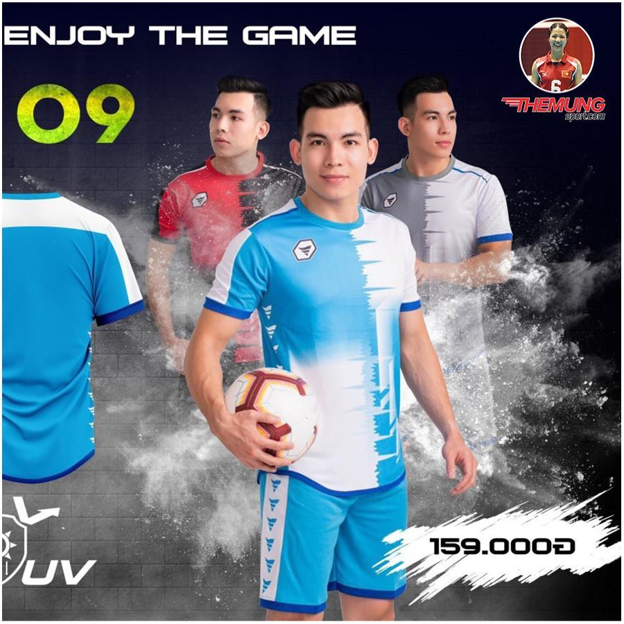 Quần áo bóng đá Keep &amp; Fly TA - 09 Trắng Xanh