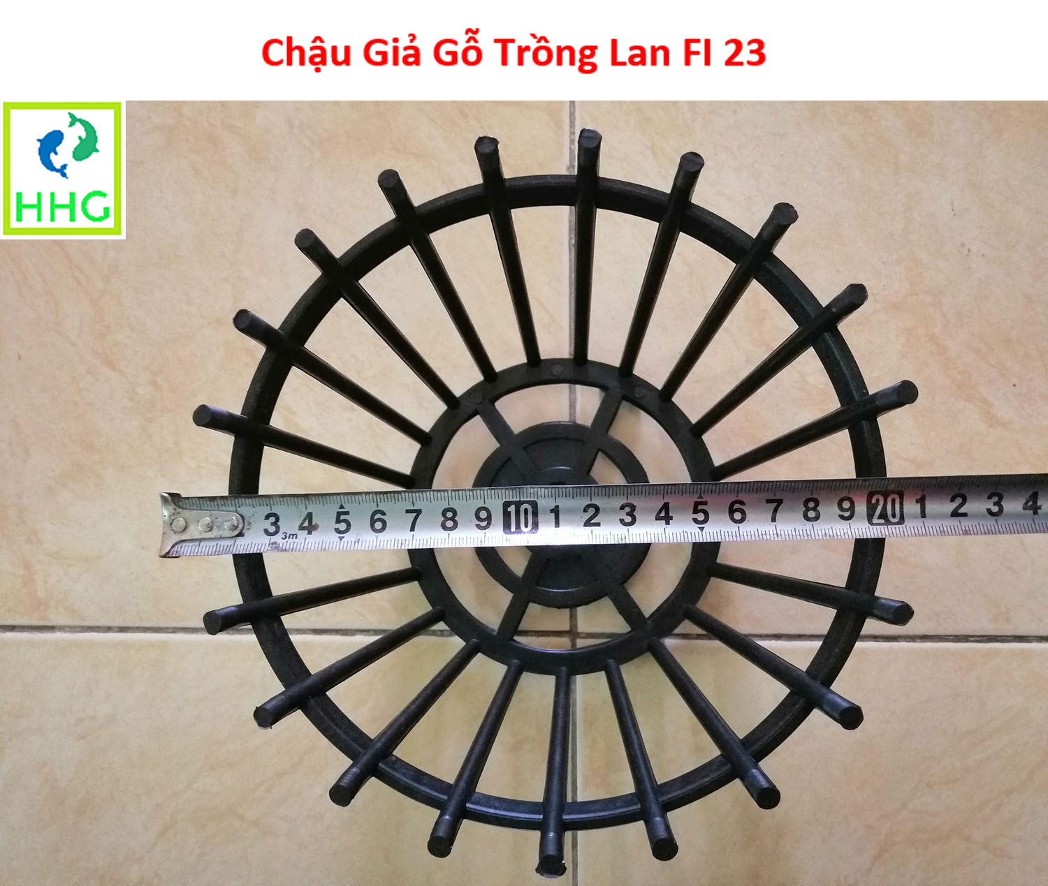 20 CHẬU NHỰA GIẢ GỖ TRỒNG LAN FI 23