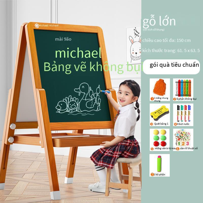 Phong cách mới nhất dành cho trẻ em bảng đen nhỏ hộ gia đình loại bảng vẽ không bụi dành cho trẻ em bảng vẽ graffiti bé có thể xóa được giá vẽ bảng viết từ tính