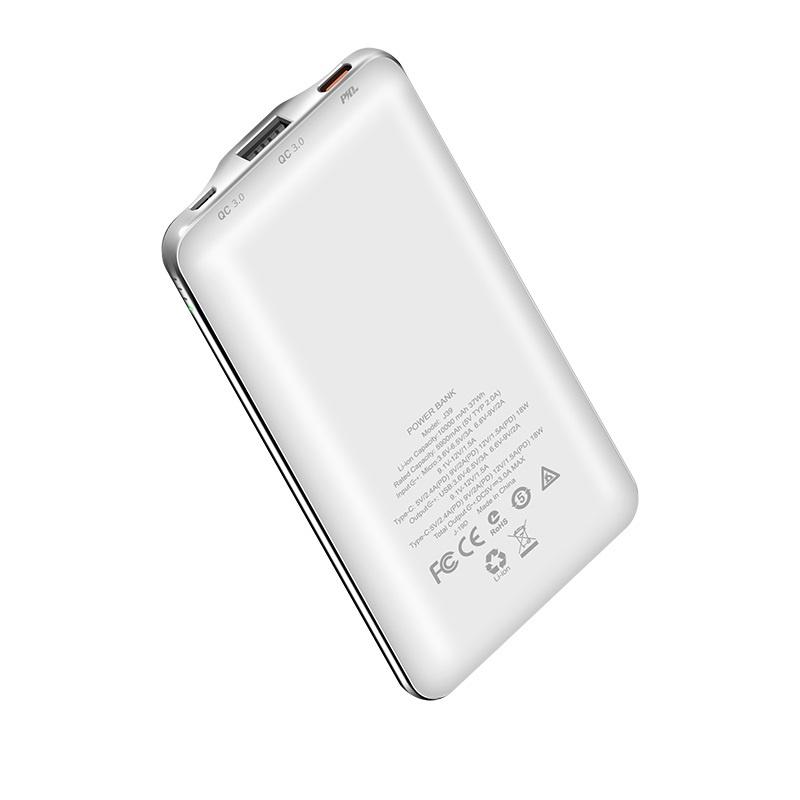 Pin sạc dự phòng PD + QC3.0 dung lượng 10.000 mAh HOCO J39 Dành cho điện thoại iPhone iP Samsung Oppo - Hàng chính hãng