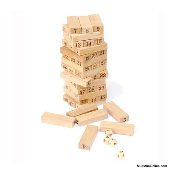 Bộ Trò Chơi Rút Gỗ 48 Thanh Wood Toy Loại Lớn