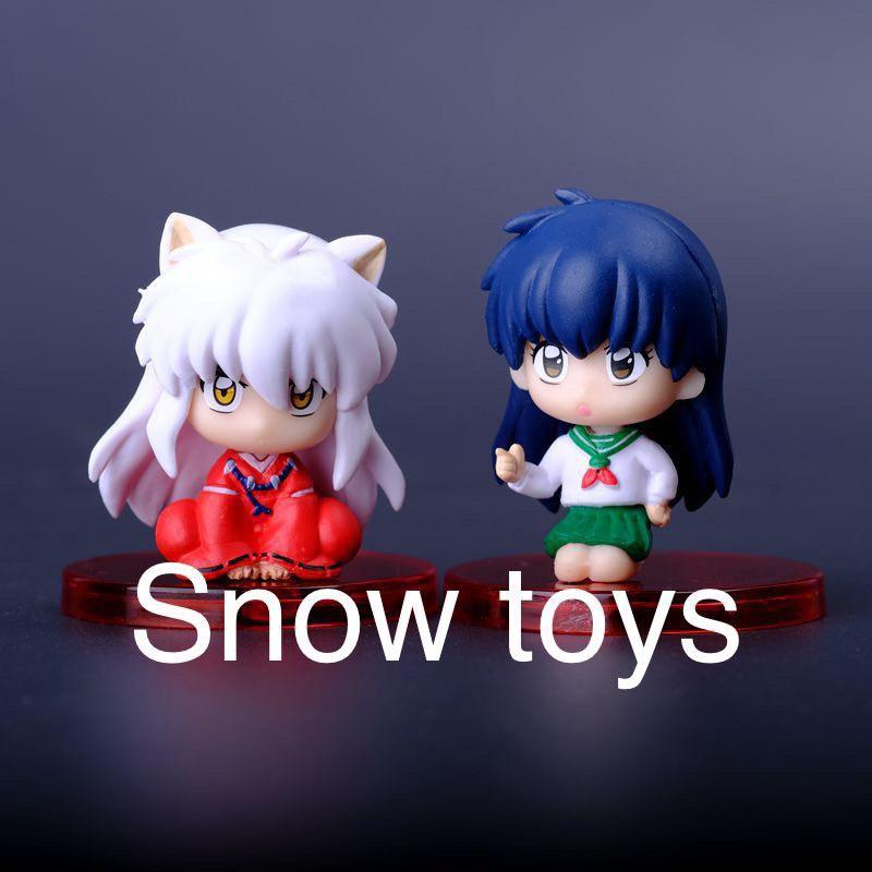 Mô hình Inu Yasha - Higurashi Kagome Miroku Sesshomaru - Khuyển dạ xoa - 4 nhân vật chính bán lẻ - Cao 5cm