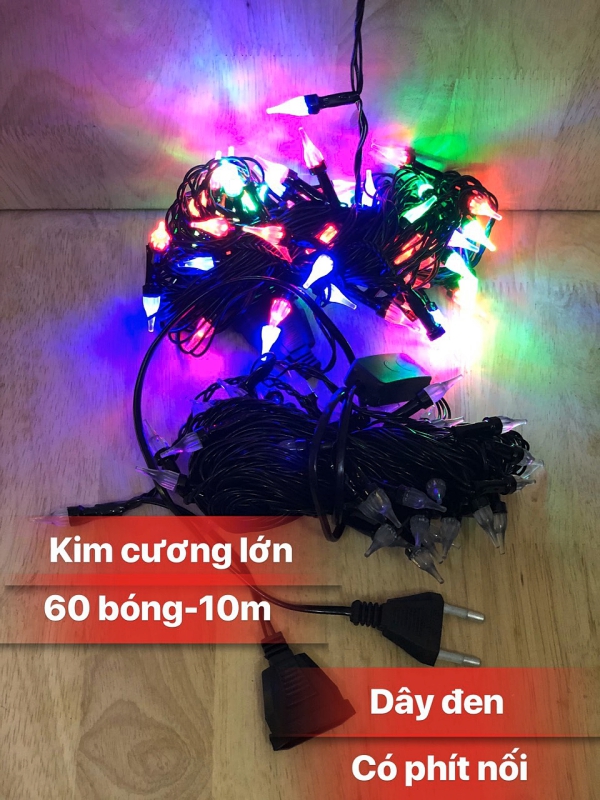 Dây Đèn Chớp Kim Cương Lớn 10m