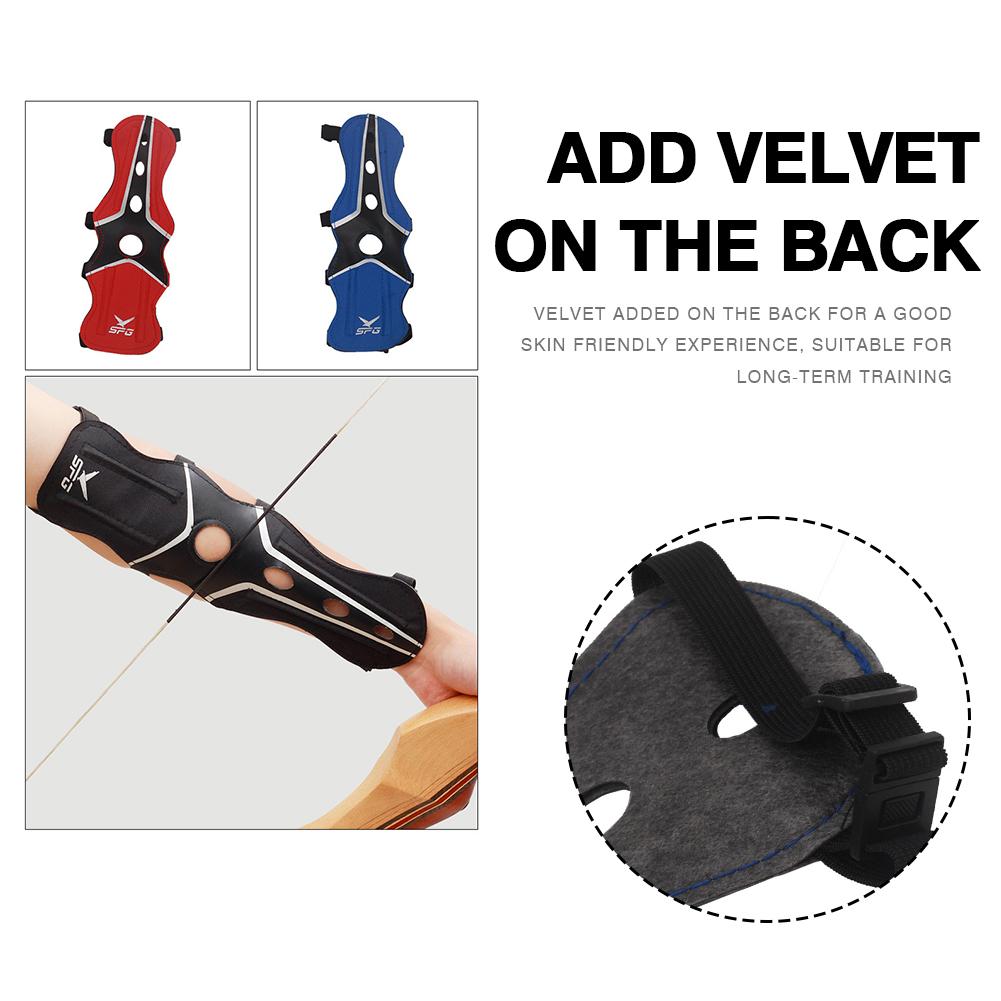 1-4PCS Bắn cung bảo vệ cánh tay bảo vệ nhẹ Nylon cẳng tay tay áo Điều chỉnh dây đeo thoải mái Phụ kiện đào tạo bền bỉ Color: 2Pcs Blue