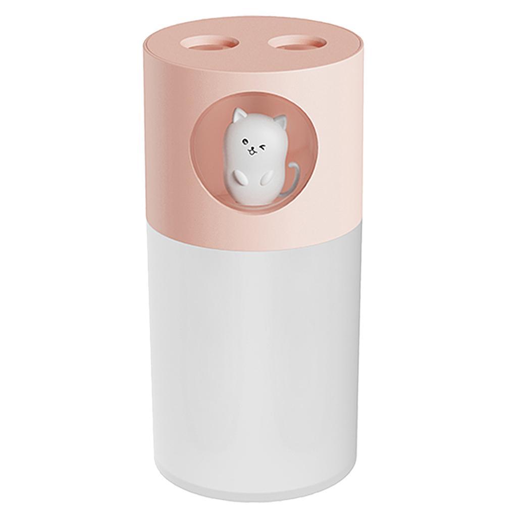 Small Desktop Air Humidifier Night Light Aromatherapy for Office SPA pink