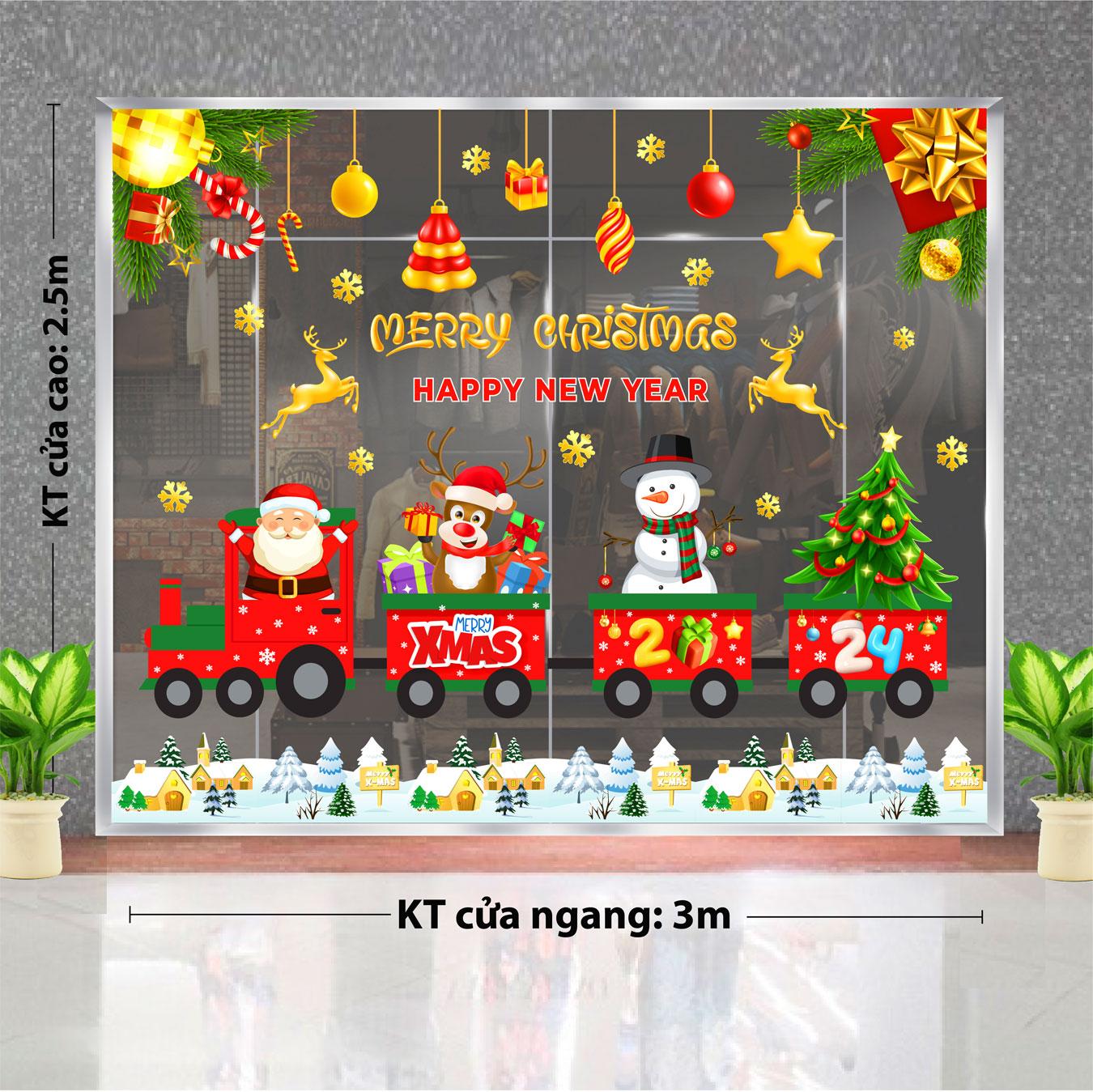 Decal trang trí NOEL 2024 combo số 45