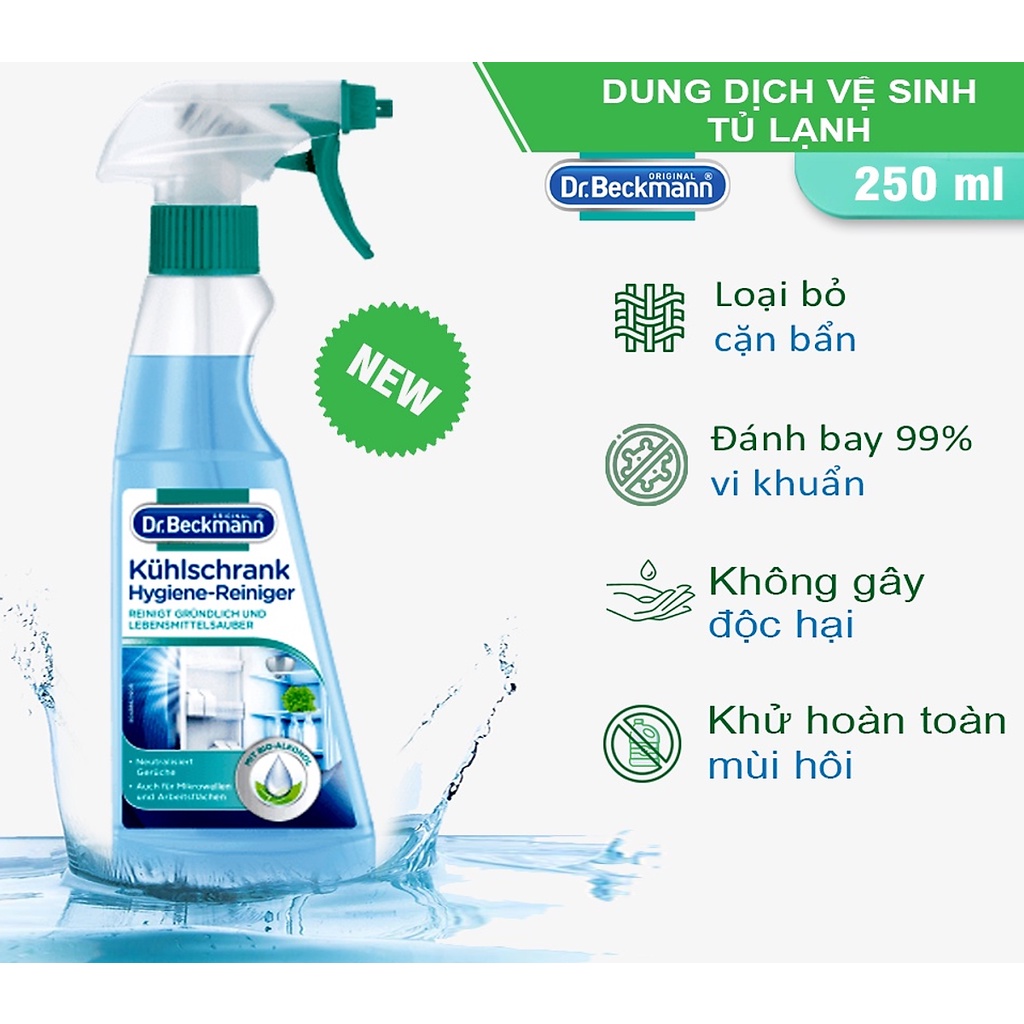 Chai Xịt Vệ Sinh Tủ Lạnh Đức Dr Beckmann Vệ Sinh Khử Mùi Tủ Lạnh, Tủ Đông, Lò Vi Sóng - Hàng Chính Hãng MINIIN