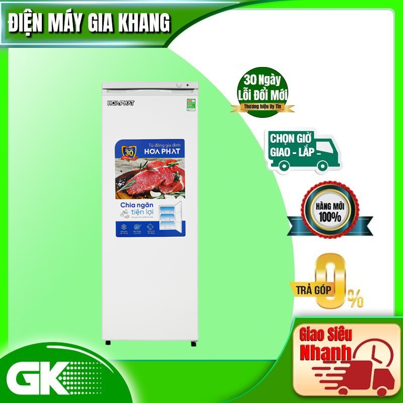 Tủ đông đứng Hòa Phát 208 Lít HPF UAH6208 Model 2022 - Hàng Chính Hãng (Chỉ giao HCM)