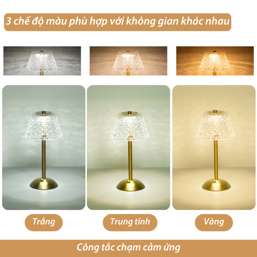 Đèn Led Quầy Bar HUTA Light For Life RESBED3 Cảm Ứng Tích Điện, Điều Chỉnh Ánh Sáng Vàng