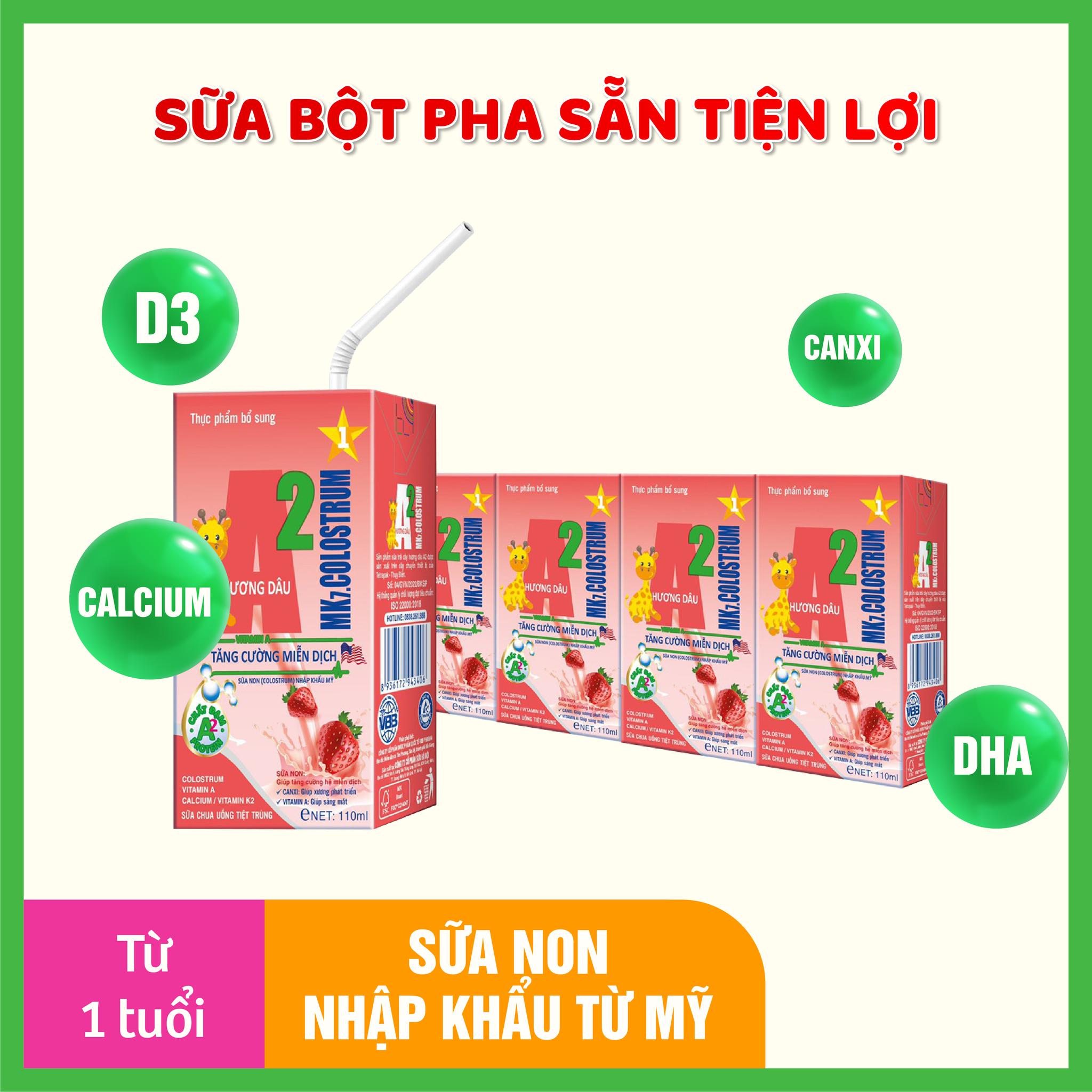 Sữa pha sẵn trái cây A2 MK7 Colostrum 110ml