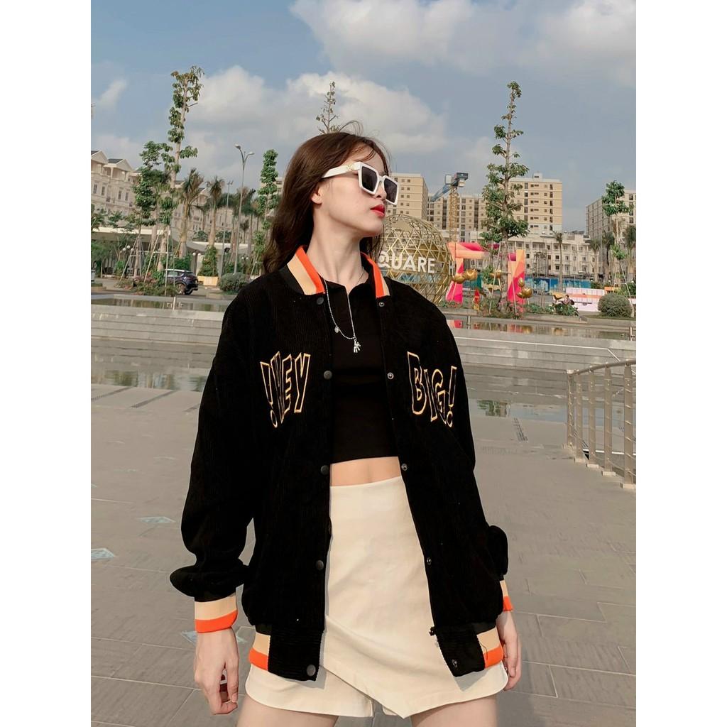 Áo Jacket Bombers Thêu HEYBIG 4 Màu