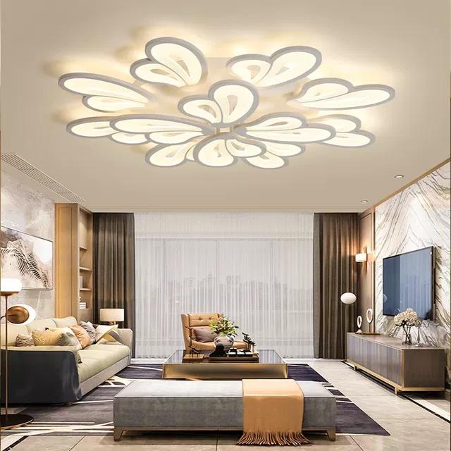 Đèn LED Mâm Ốp Trần MN063/12+15 , Đèn trần Phòng Khách, Đèn trần phòng ngủ - 3 Chế Độ Sáng