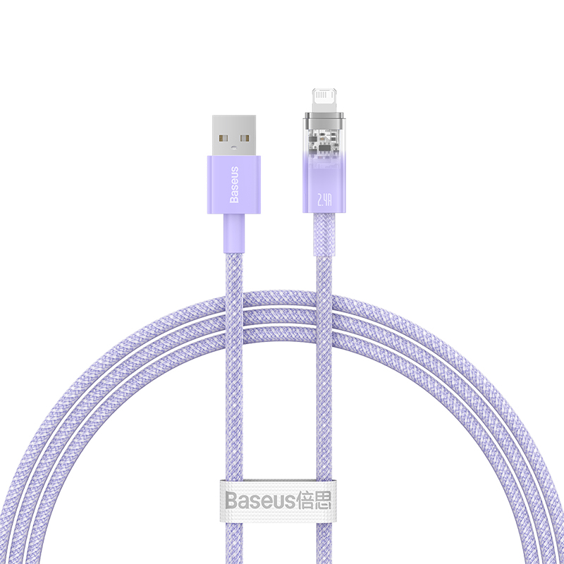 Cáp Sạc Nhanh USB to iP Baseus Explorer Series Fast Charging Cable with Smart Temperature Control (Hàng chính hãng)