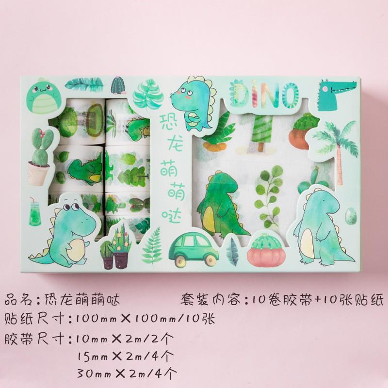 Bộ 20 món sticker, washi độc đáo dễ thương