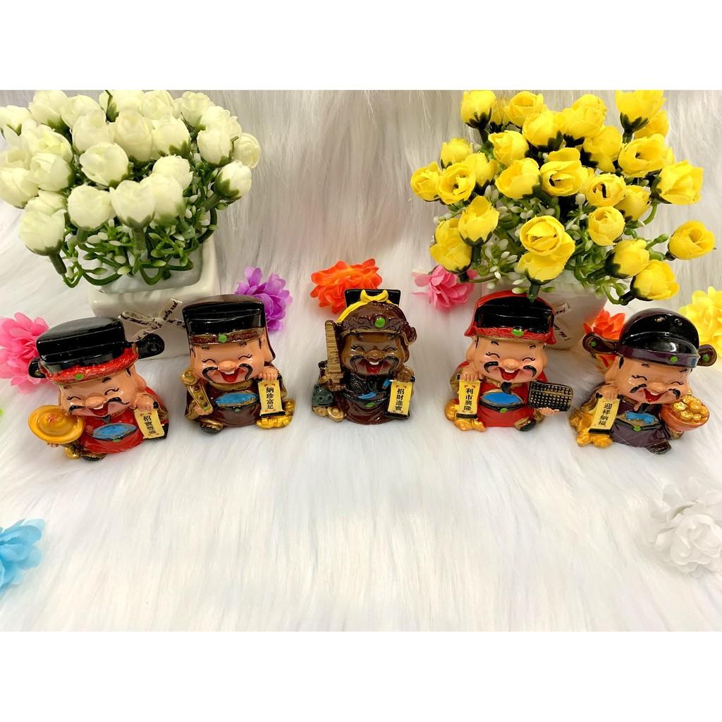 Bộ 5 Ngũ Công Thần Tài gốm sứ loại to đẹp