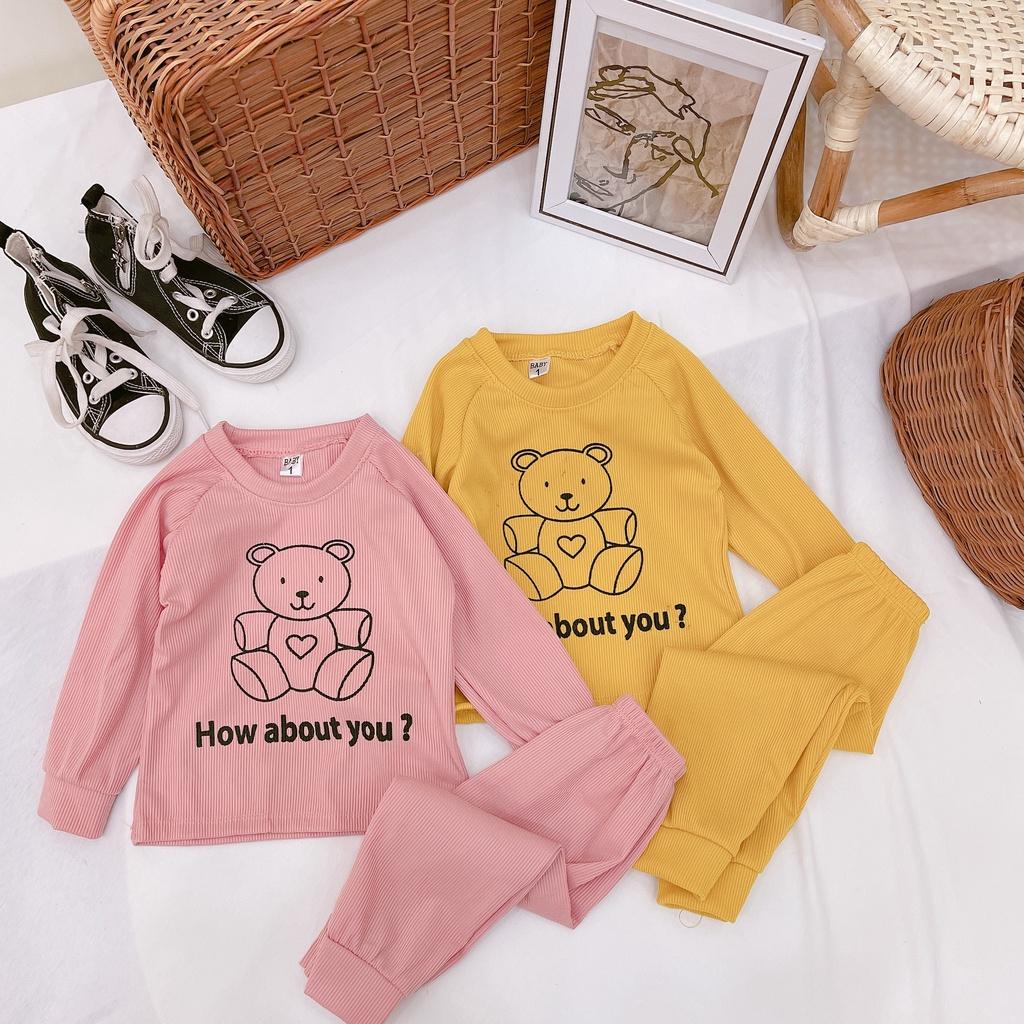 Bộ quần áo len tăm bé trai bé gái
