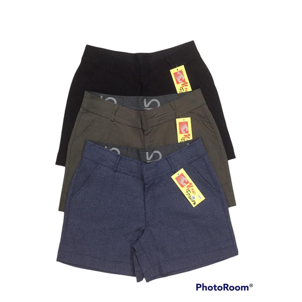 Quần đùi ngố kaki nữ trơn phong cách Hàn Quốc đơn giãn dễ phối đồ
