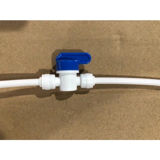 Van khóa nối 2 đầu phi 6mm và van khóa ren nối RN 21/6