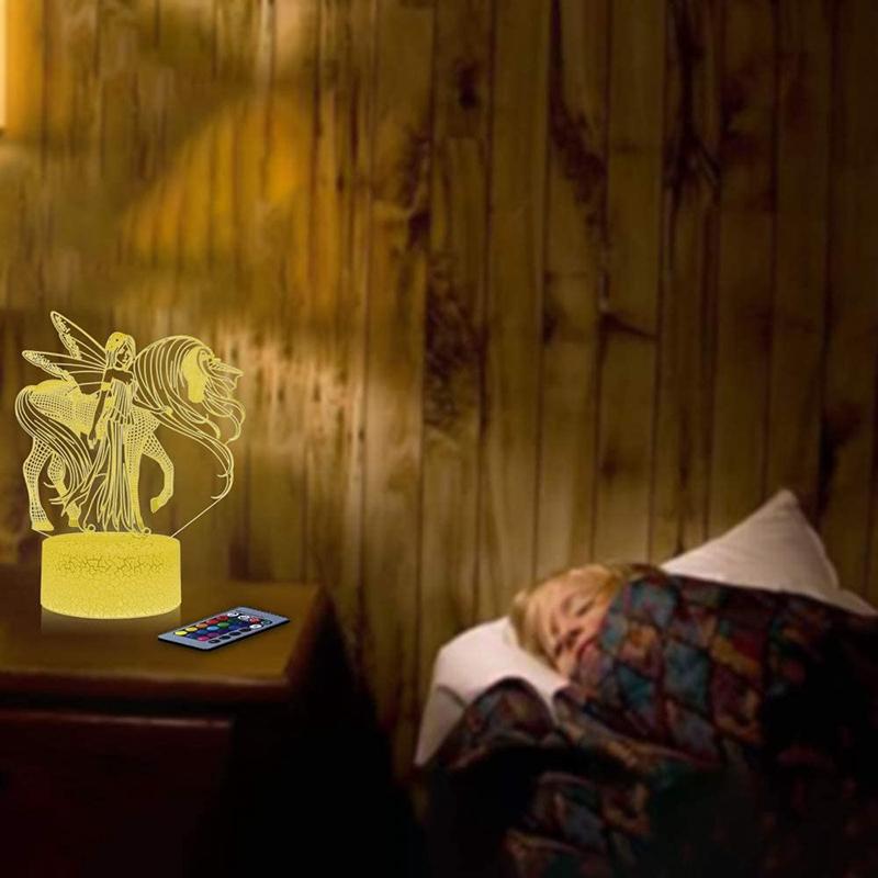 Đèn Ngủ Hình Kỳ Lân 3d Cho Bé