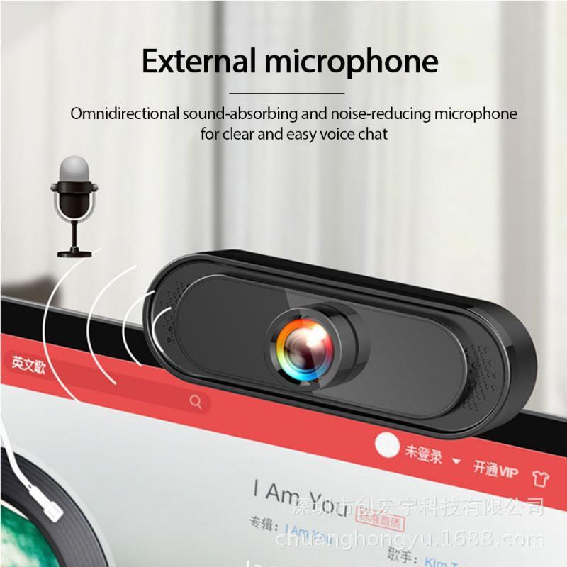 WEBCAM CÓ MÍC 1080P Full HD Sắc Nét - Thích hợp cho việc livestream ,học tập, giảng bài- kẹp màn & để bàn