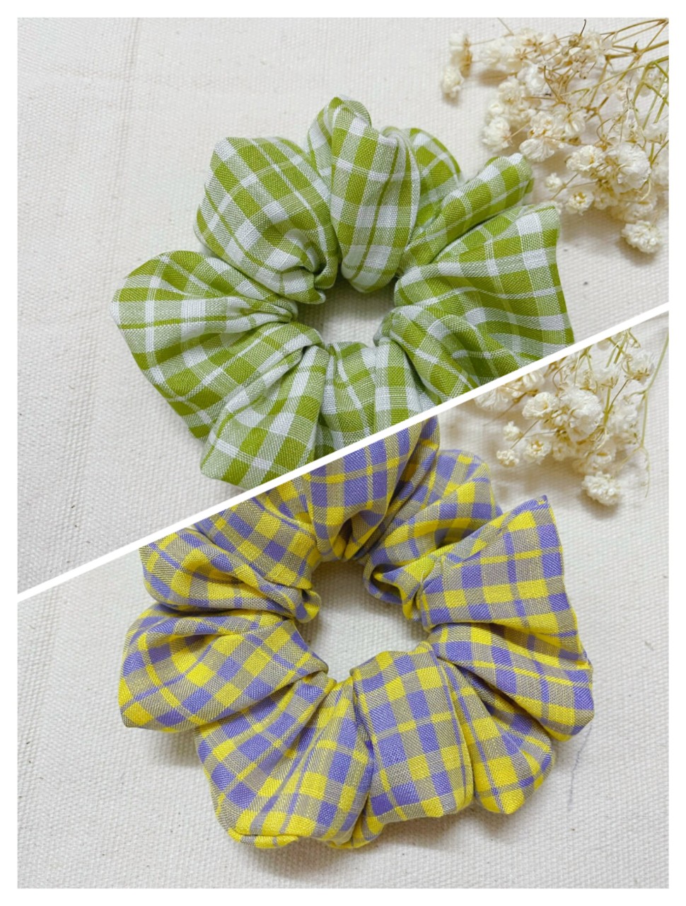 Cột Tóc Vải- Scrunchies cho bạn nữ ( kích thước trung bình, phù hợp cột tóc ở môi trường công sở, trường học)