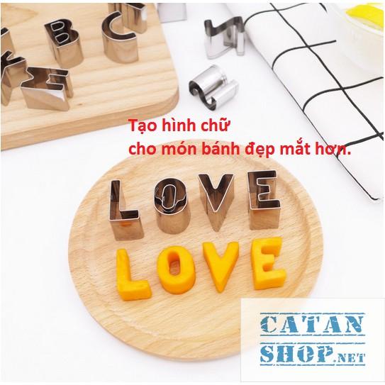 Set 26 Khuôn cắt bánh Cookie hình chữ, khuôn tạo hình bánh Cookie kiểu dáng đáng yêu, xinh xắn GD230-KhuonBanh-Chu