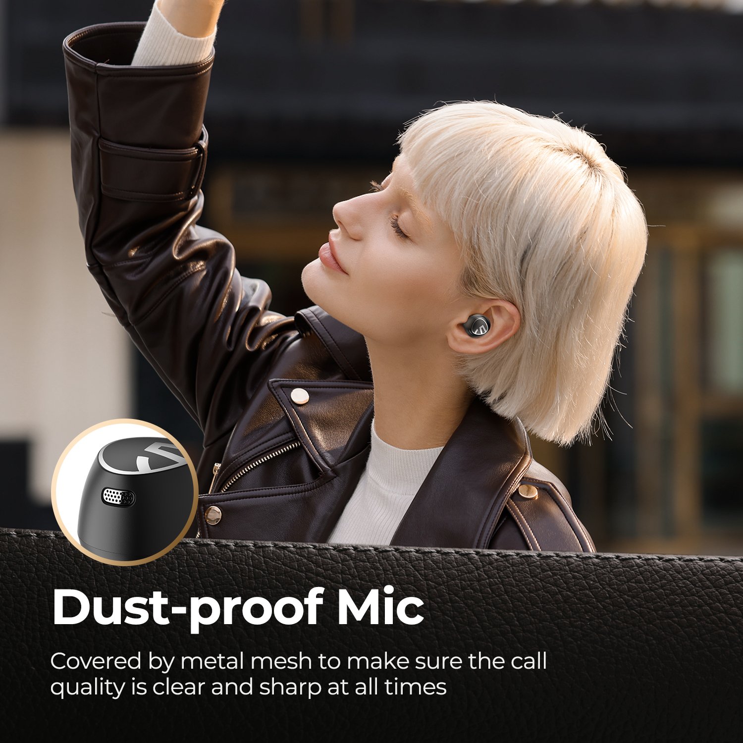 Tai nghe True Wireless SoundPEATS Free2 Classic Đen - Hàng chính hãng