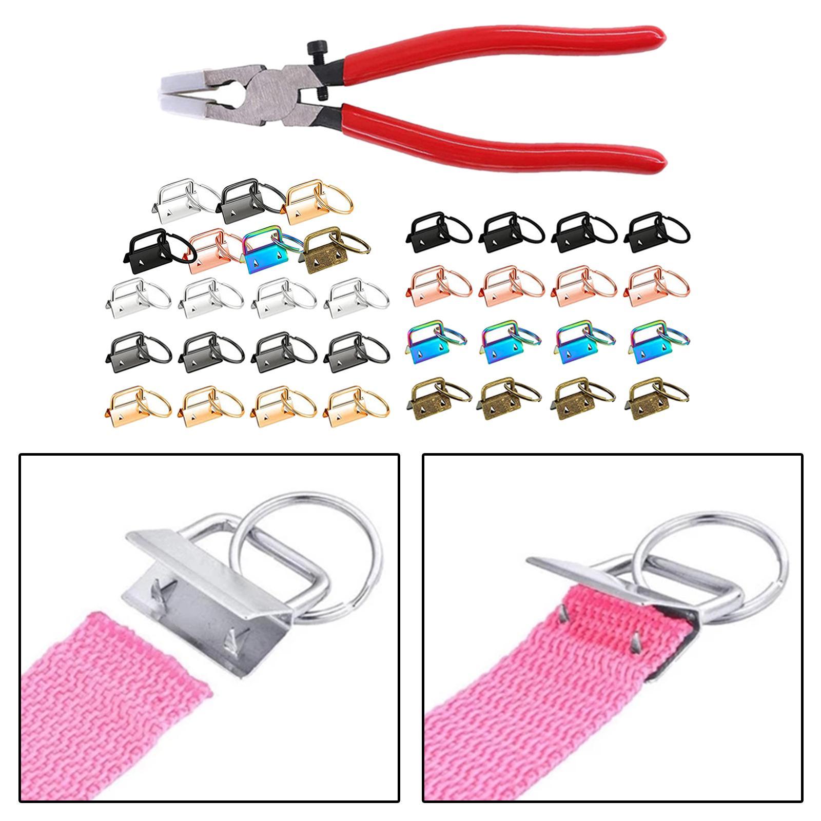 Key Fob Hardware with Split  for Keychain- Pliers