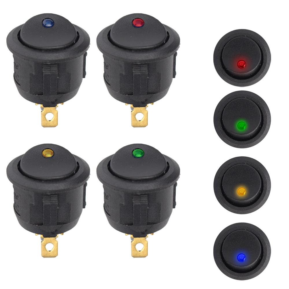 Set 5 công tắc bật/tắt 12V cho xe ô tô